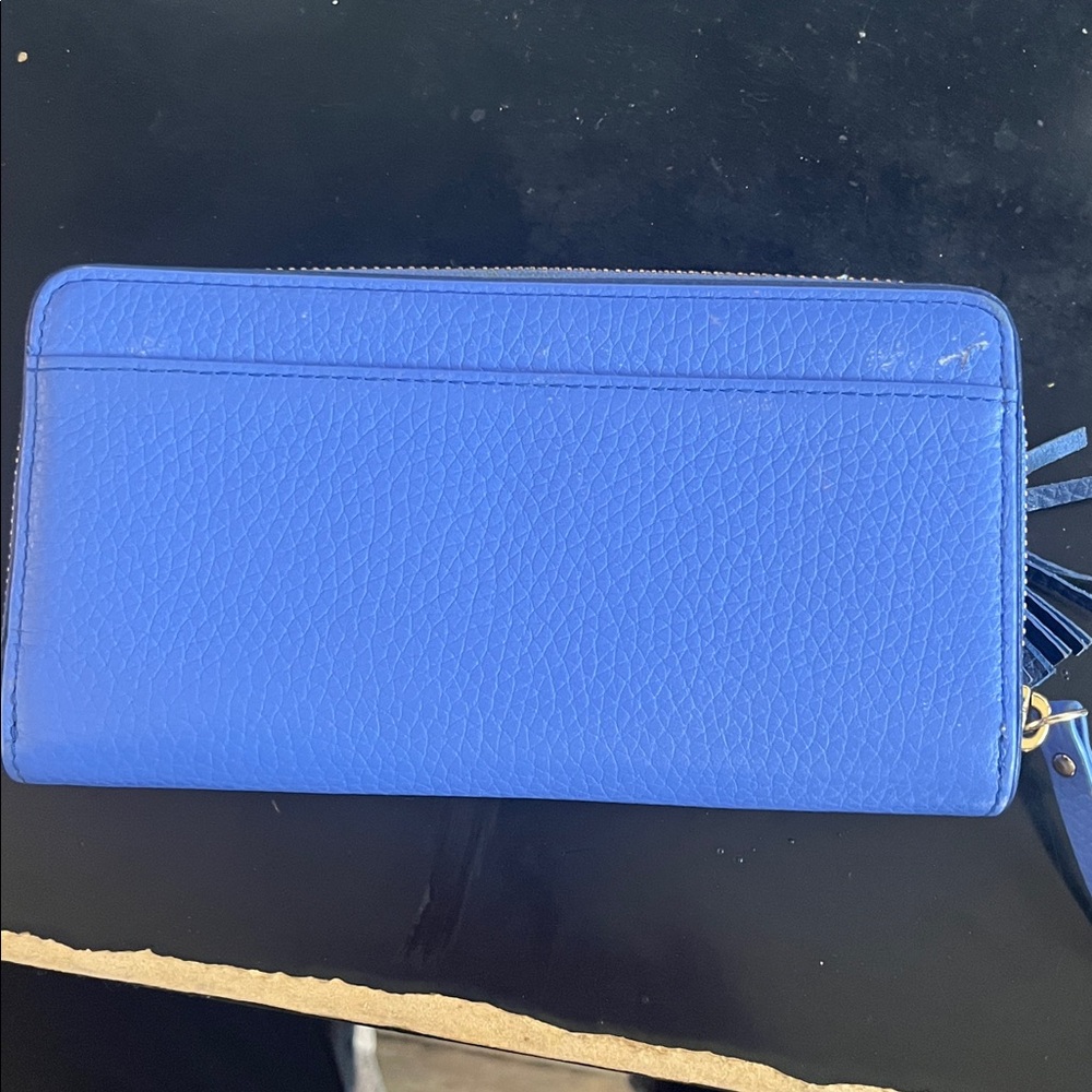 Kate Spade Vibrant Blue Tassel Wallet - Picture 2 of 4